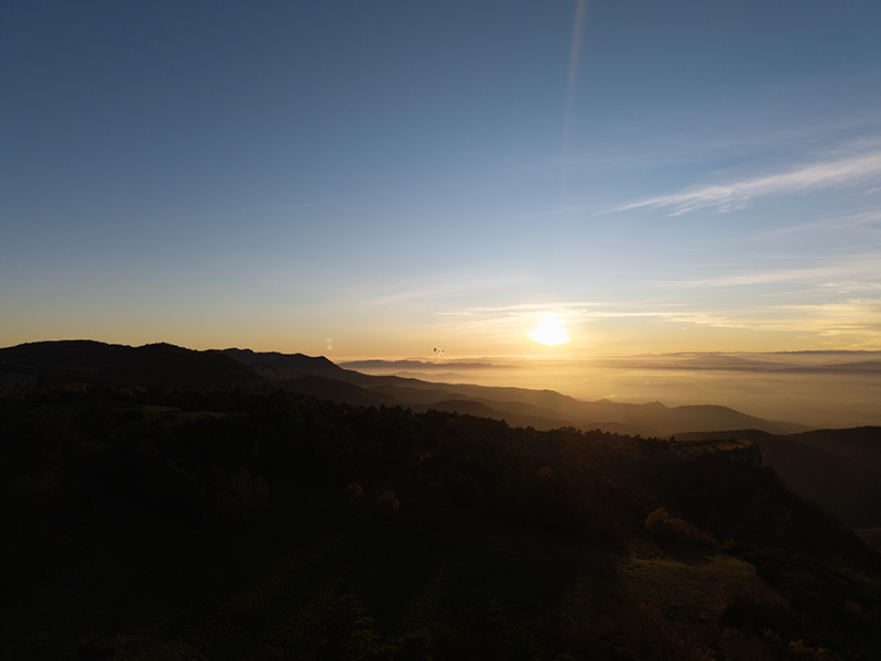 Coucher de soleil sur le Vercors - activités